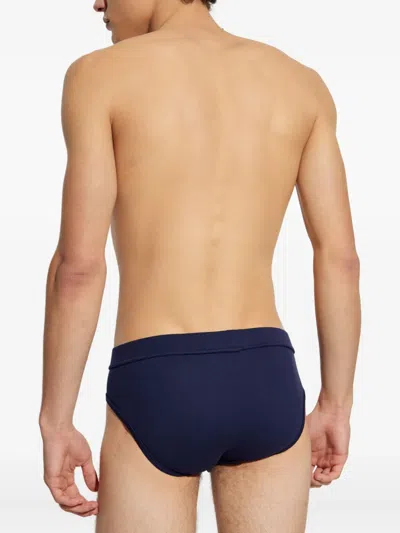 Dsquared2 Logo-patch Briefs In Blue