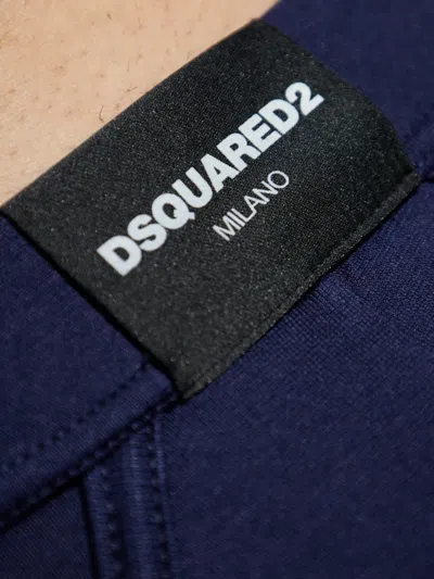 Dsquared2 Logo-patch Briefs In Blue
