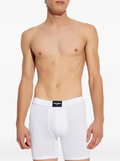 Dsquared2 Logo-patch Boxers In White