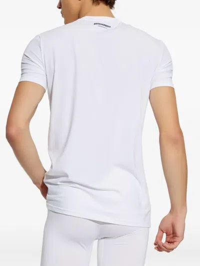 Dsquared2 Logo-detail T-shirt In White