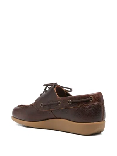 Sebago Gary Jobson Leather Lace-up Boat Shoes In Brown