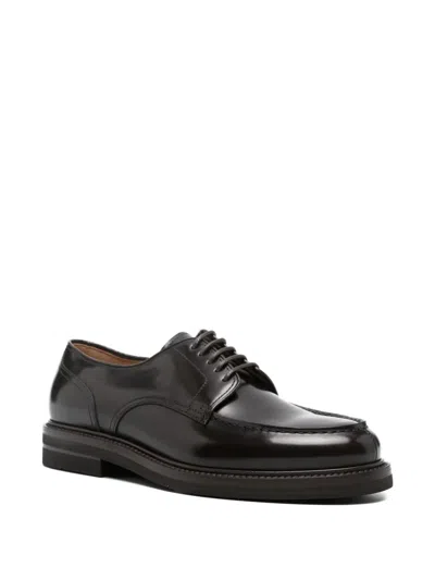 Henderson Baracco Leather Lace-up Derby Shoes In Black