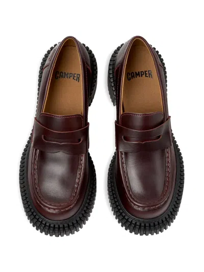 Camper Pix London In Burgundy