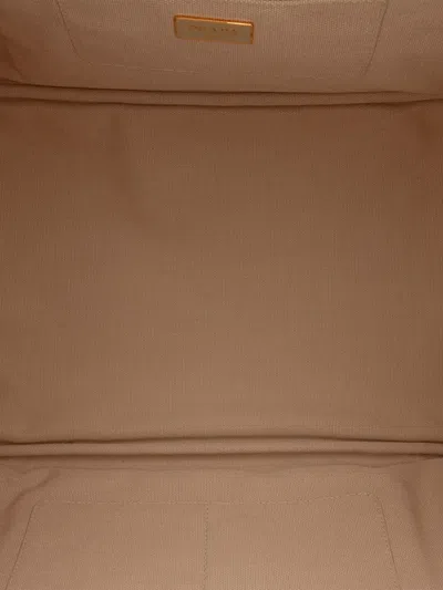 Pre-owned Prada 2000-2025 Large Canvas Canapa Bijoux Satchel In Brown