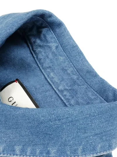 Pre-owned Gucci Sherry-line Denim Shirt In Blue