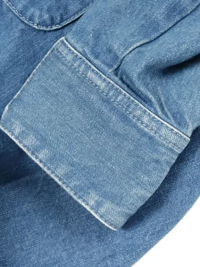 Pre-owned Gucci Sherry-line Denim Shirt In Blue