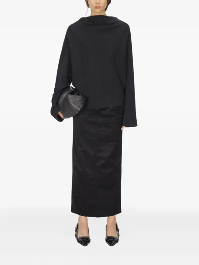 Carven Long-sleeved Top In Gray