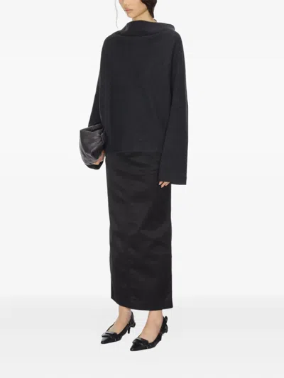 Carven Long-sleeved Top In Gray