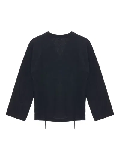 Carven Long-sleeved Top In Gray