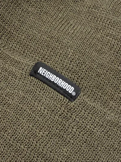 Neighborhood Embroidered Beanie In Green