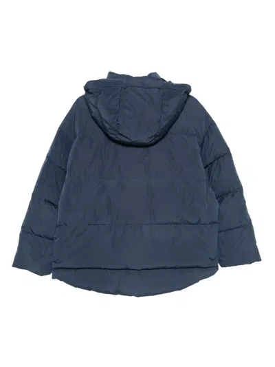 Emporio Armani Sv Recycled Down Jacket In Blue