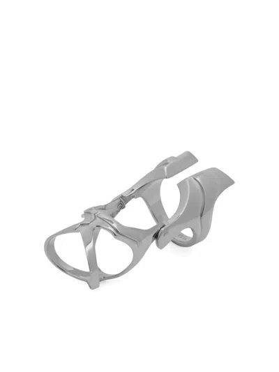 Vitaly Fragment Ring In Metallic