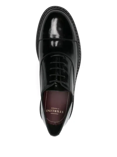 Sturlini Firenze Cap-toe Derby Shoes In Black