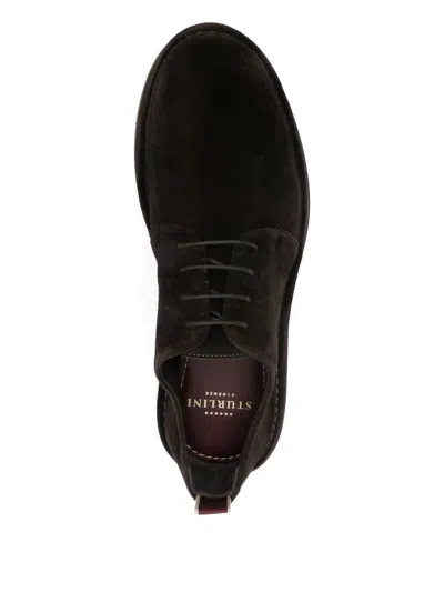 Sturlini Firenze Suede Lace-up Derby Shoes In Brown