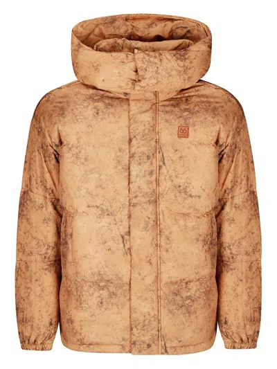 66 North Dyngja Down Jacket Aop In Brown