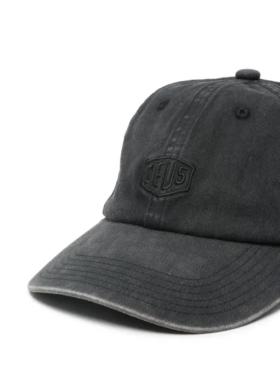 Deus Ex Machina Dyed Shield Cap In Black