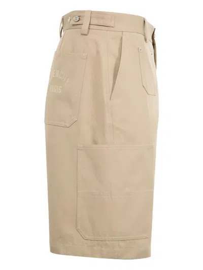 Givenchy Logo Cargo Shorts In Brown