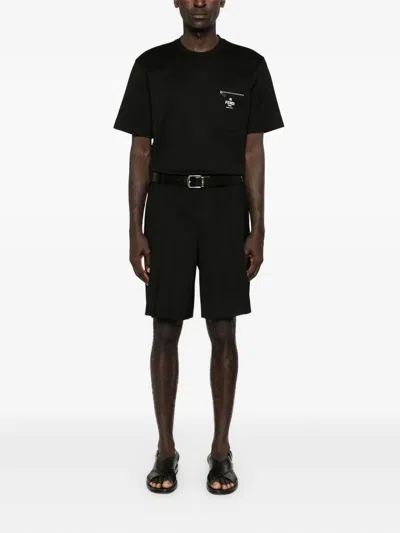 Fendi Black Cotton Jersey Oversized T-shirt