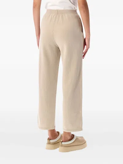 American Vintage Plizzy Jersey Joggers In Neutral
