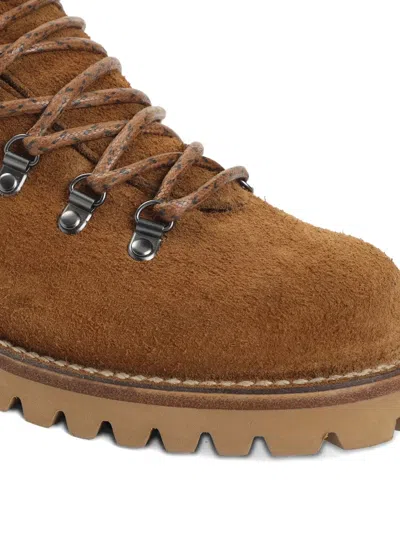 Church's Rugged Brown Suede Ankle Boots With Padded Collar And Durable Sole In Brown