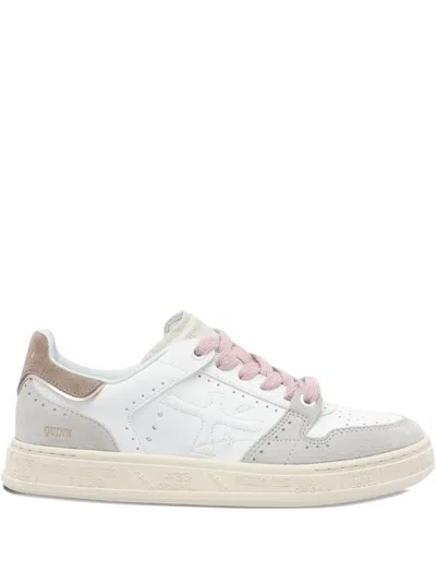Premiata Quinnd 7649 Lace-up Sneakers In White