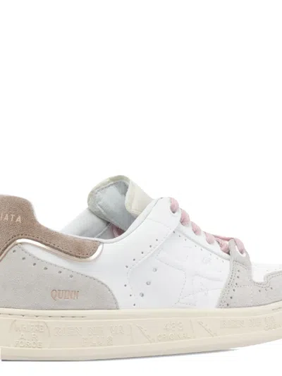 Premiata Quinnd 7649 Lace-up Sneakers In White
