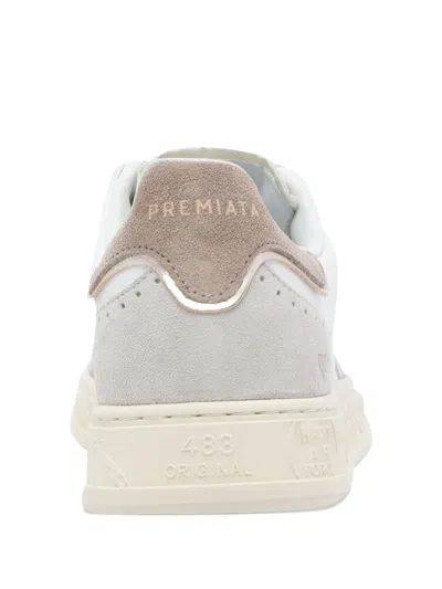 Premiata Quinnd 7649 Lace-up Sneakers In White