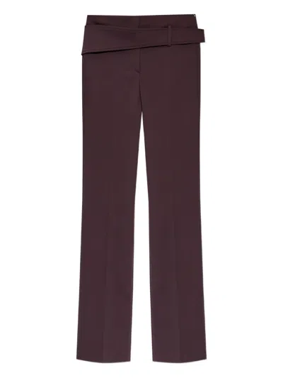 Sportmax Banda Crease Trousers In Red