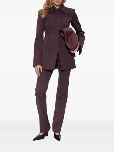 Sportmax Banda Crease Trousers In Red