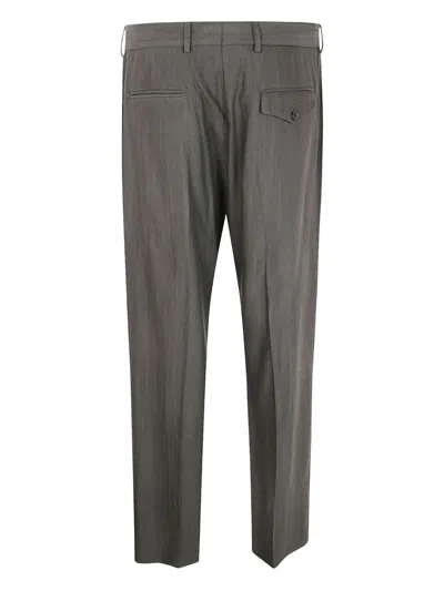 Paul Smith Tailored Trousers With Front Crease And Belt Loops In Gray
