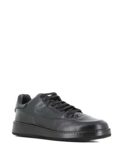 Officine Creative Eraser 001 Airbrushed-leather Sneakers In Black