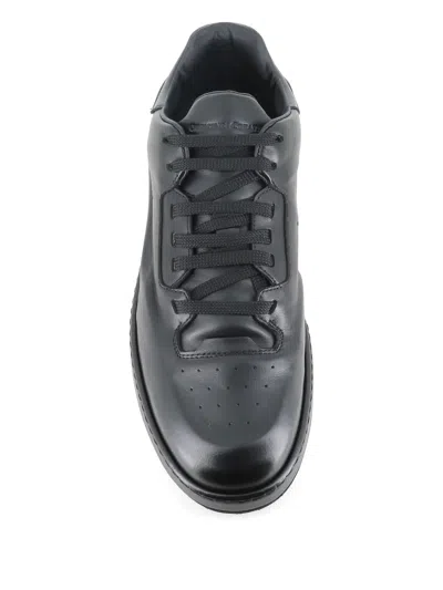 Officine Creative Eraser 001 Airbrushed-leather Sneakers In Black