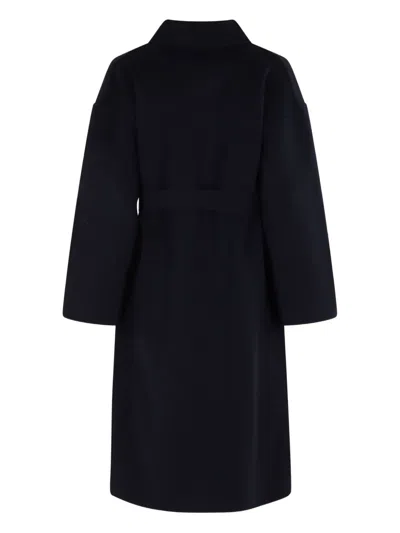 Semicouture Semi Couture Double-breasted Alice Coat With Notched Collar In Black