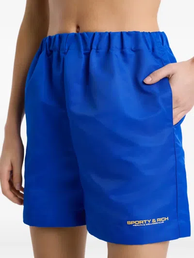 Sporty And Rich Elasticated Shorts In Blue