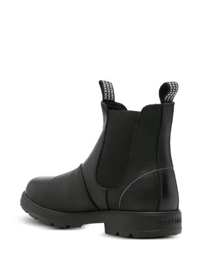 Docksteps Pull-tab Chelsea Boots In Black
