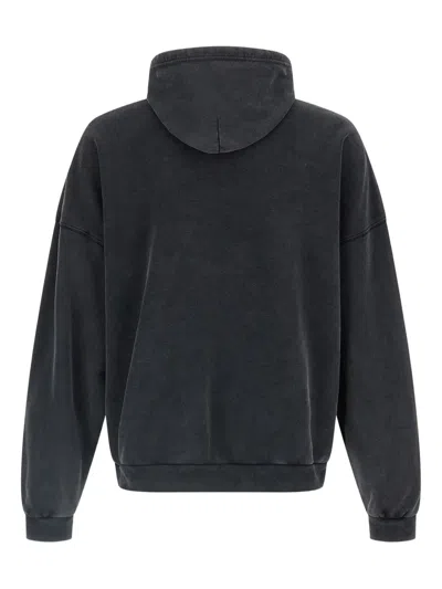 正面印花双向口袋连帽衫