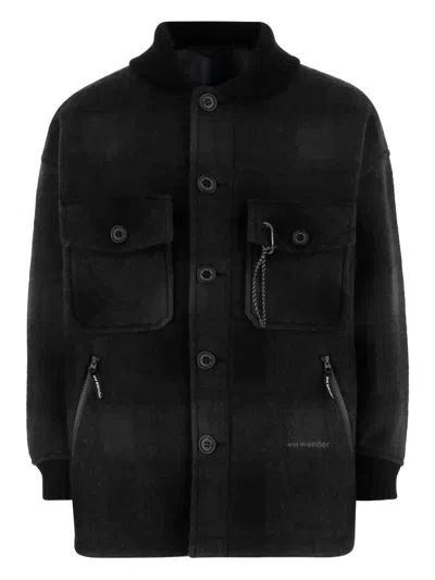 And Wander Buttoned Pocket Jacket In Black