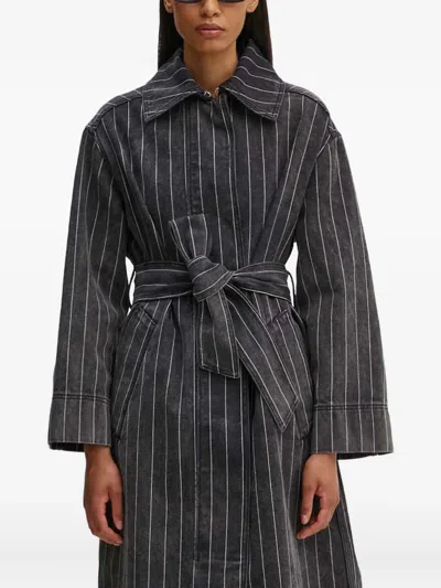 Day Birger Et Mikkelsen Hobbes Striped Coat In Black