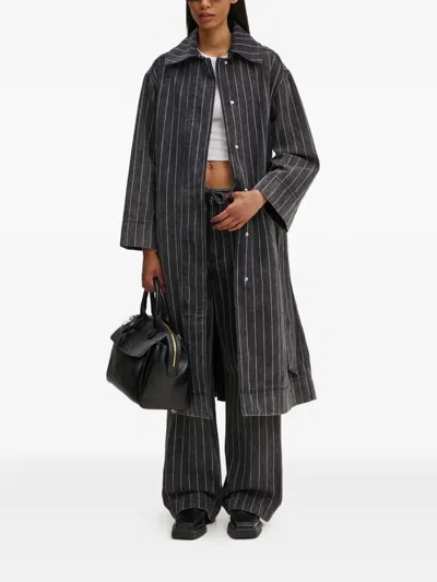 Day Birger Et Mikkelsen Hobbes Striped Coat In Black