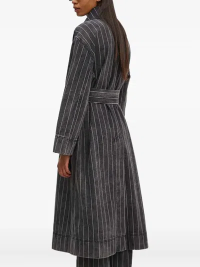 Day Birger Et Mikkelsen Hobbes Striped Coat In Black