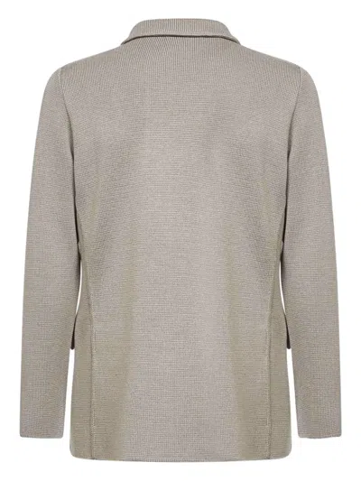 Lardini Double-breasted Jacket In Gray