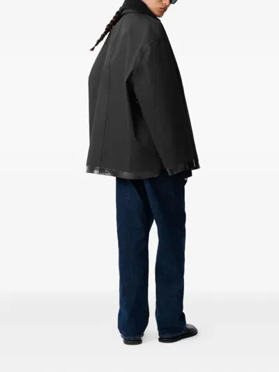 Studio Nicholson X Mackintosh Teviot Buttoned Coat In Black
