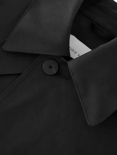 Studio Nicholson X Mackintosh Teviot Buttoned Coat In Black