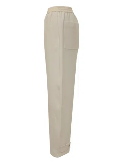Studio Nicholson Wool Trousers In Neutral