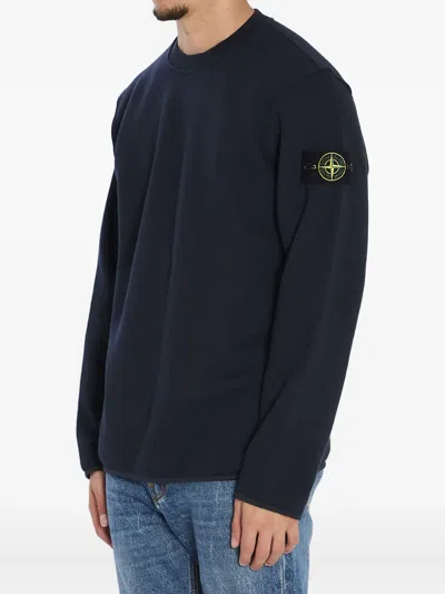 Stone Island Light Rws Pure Wool Regular-fit. Maglione Girocollo In Pura Lana Leggera Rws. Finezza 14. Sweater In Black