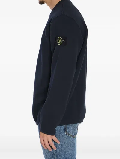 Stone Island Light Rws Pure Wool Regular-fit. Maglione Girocollo In Pura Lana Leggera Rws. Finezza 14. Sweater In Black