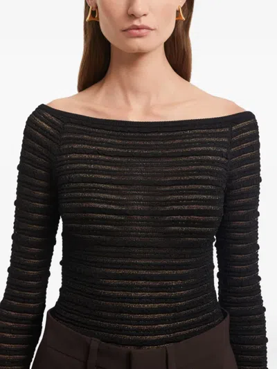 亮面纹理针织上衣