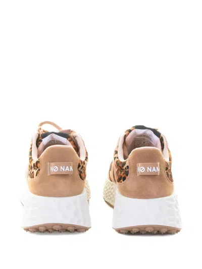 豹纹系带运动鞋