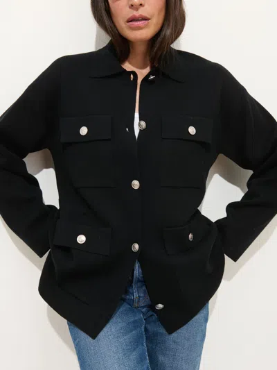 Alex Mill Virginia Sweater Jacket In Black