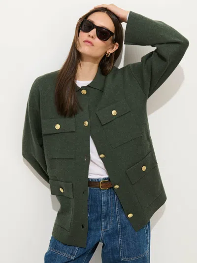 Alex Mill Virginia Sweater Jacket In Green